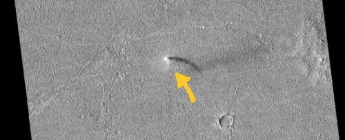 ناسا به تازگی از گردباد بسیار نادری در سطح مریخ عکس‌برداری کرده است.