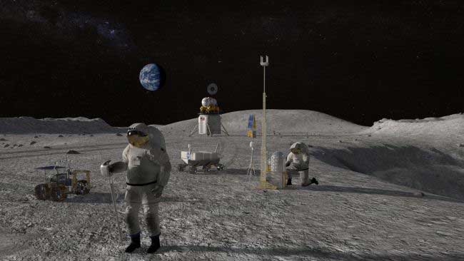 پایگاه ناسا روی ماه