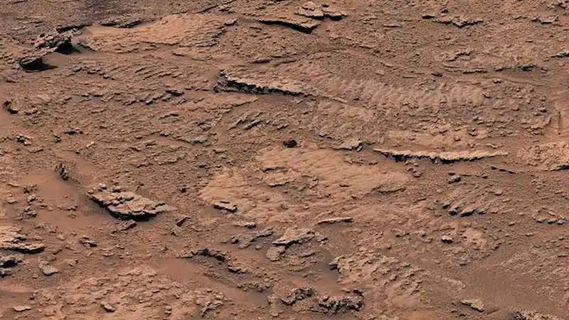 امواج حک شده روی سطح مریخ